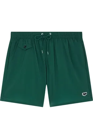 Fursac Shorts de playa con parche del logo