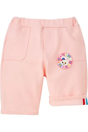 Miki House Shorts con parche de conejo