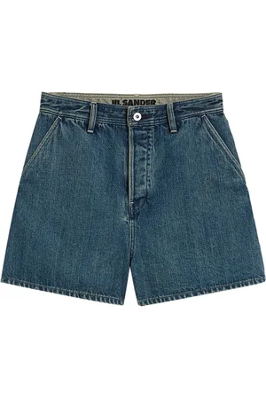 Jil Sander Shorts de mezclilla con tiro alto
