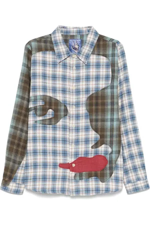KIDSUPER STUDIOS Camisa con diseño patchwork