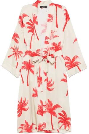 Kaos Abrigo con palmeras estampadas
