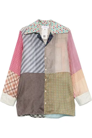 Marine Serre Camisa Regenerated de seda