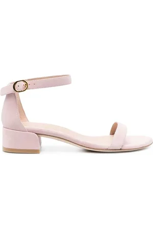 Stuart Weitzman Sandalias de gamuza con hebilla
