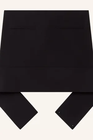 Courrèges Falda corta con cinturón