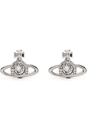 Vivienne Westwood Aretes Nano Solitaire con aplique