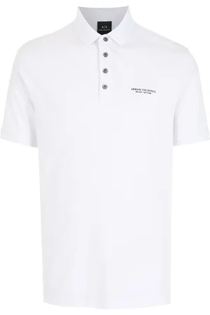 Armani Exchange Playera tipo polo con logo estampado