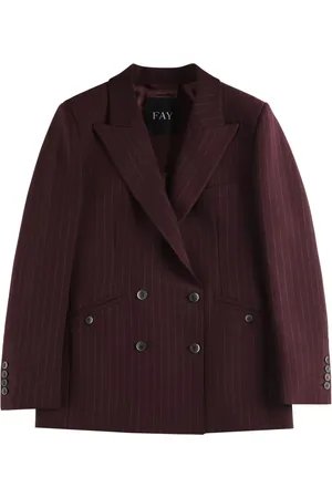 FAY Blazer con motivo de rayas diplomáticas