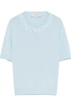 Ermanno Firenze Playera con bordado floral