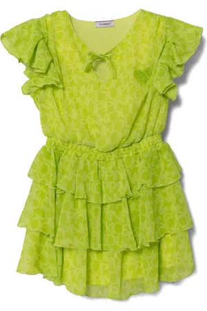 Pinko Vestido con detalle de volantes