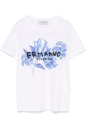 Ermanno Firenze Playera con detalles de cristal