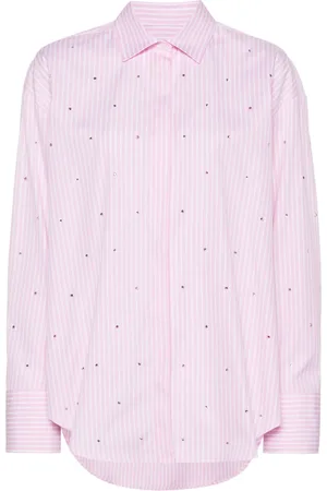 Msgm Camisa con detalles de strass