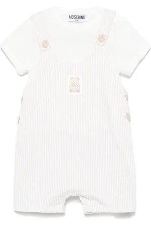 Moschino Overol y playera con motivo de rayas