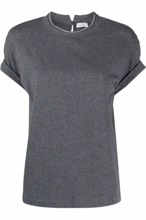 Brunello Cucinelli Playera con detalle de cadena Monili