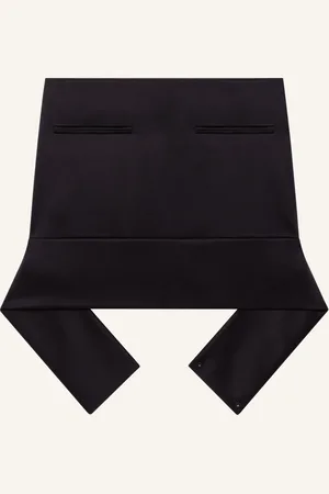 Courrèges Falda corta con cinturón