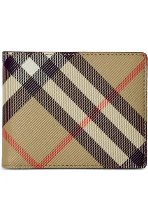 Burberry Cartera plegable con motivo de cuadros