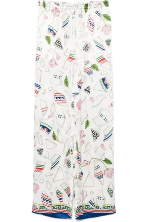 Casablanca Pantalones de seda Le Vase Brise