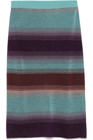 Paul Smith Falda midi con motivo de rayas