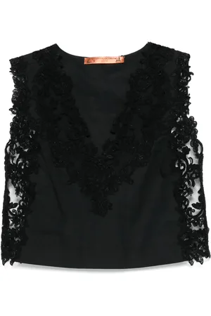 ERMANNO SCERVINO Top con detalle de encaje