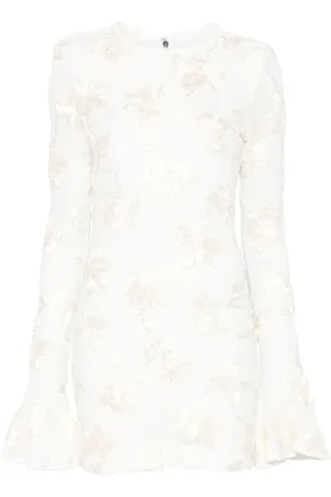 ROTATE Vestido corto de malla con motivo floral