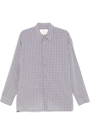 STUDIO NICHOLSON Camisa con motivo de cuadros