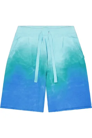LANEUS Bermudas con estampado tie-dye