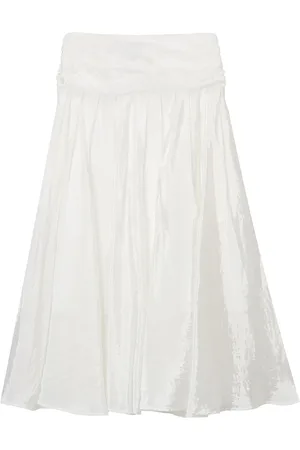 B+AB Falda midi con diseño plisado