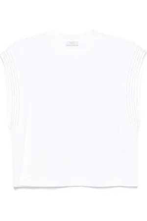 PESERICO SIGN Playera con detalle de cadena de esferas