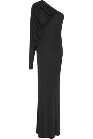 Saint Laurent Vestido de noche con un hombro descubierto