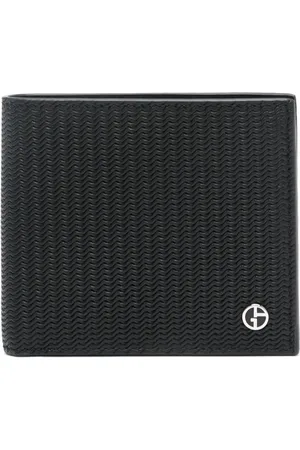 Giorgio Armani Cartera plegable con motivo ondulado