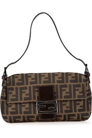 Fendi Bolsa de hombro Zucca Canvas Baguette 2000-2010