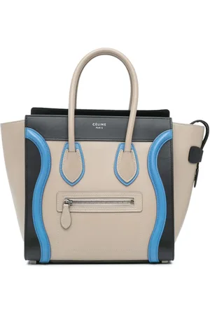 Céline Bolsa de mano Micro Tricolor Leather Luggage Tote 2016