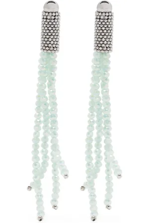 PESERICO SIGN Aretes largos con detalles de cristal