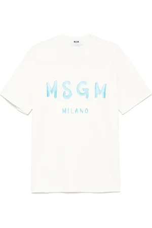 Msgm Playera con logo estampado