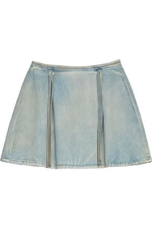 Msgm Falda de mezclilla