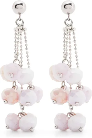 PESERICO SIGN Aretes largos con detalles de cristal
