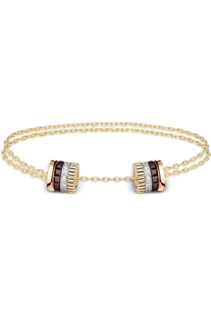 Boucheron Pulsera Quatre Classique en oro de 18kt con diamantes