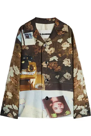 Jil Sander Chamarra con estampado gráfico