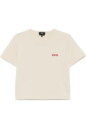 A.P.C. Playera con logo afelpado