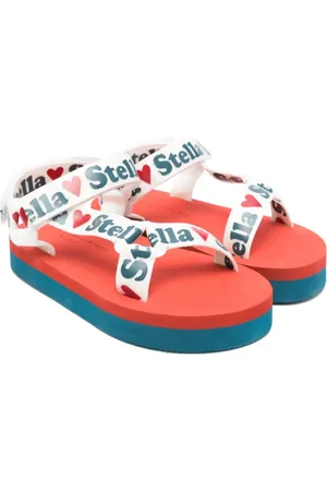 Stella McCartney Sandalias con logo en relieve