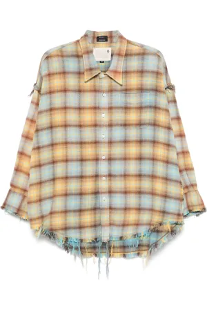 R13 Camisa con costuras rasgadas