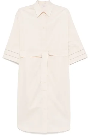 PESERICO SIGN Vestido camisero con cadena Punto Luce