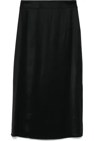 PESERICO SIGN Falda midi con efecto satinado