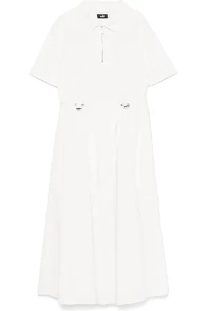 add Vestido midi con cordones