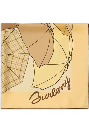 Burberry Mascada de seda Umbrellas
