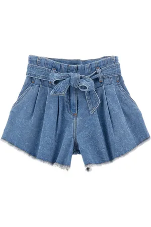 PHILOSOPHY DI LORENZO SERAFINI Shorts de mezclilla con cinturón