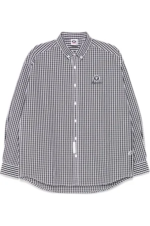 A Bathing Ape Camisa AAPENOW a cuadros con logo de luna