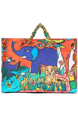 Balmain Tote 1945 grande con estampado gráfico de x Disney