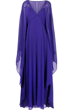 Max Mara Vestido largo con mangas drapeadas