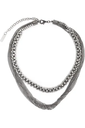 PESERICO SIGN Collar con detalles de cristal