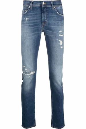 7 for all Mankind Jeans slim con efecto envejecido